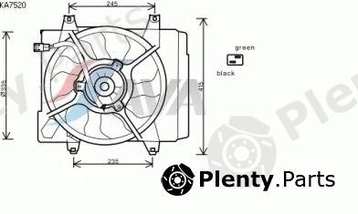  AVA QUALITY COOLING part KA7520 Fan, radiator