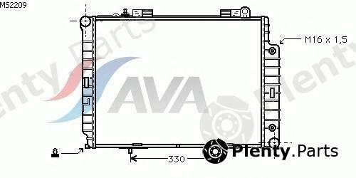  AVA QUALITY COOLING part MS2209 Radiator, engine cooling
