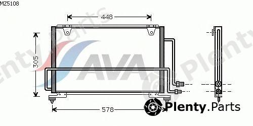  AVA QUALITY COOLING part MZ5108 Condenser, air conditioning