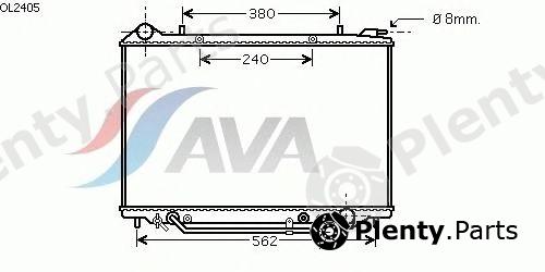  AVA QUALITY COOLING part OL2405 Radiator, engine cooling