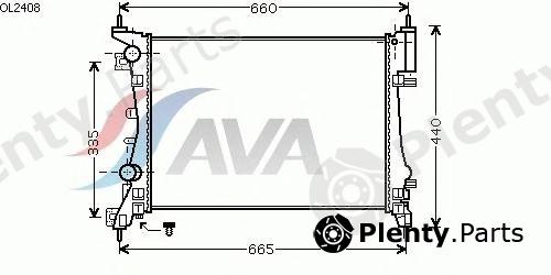  AVA QUALITY COOLING part OL2408 Radiator, engine cooling