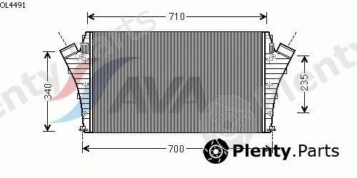  AVA QUALITY COOLING part OL4491 Intercooler, charger