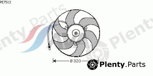  AVA QUALITY COOLING part PE7513 Fan, radiator
