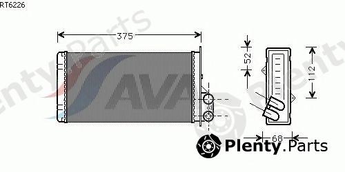  AVA QUALITY COOLING part RT6226 Heat Exchanger, interior heating