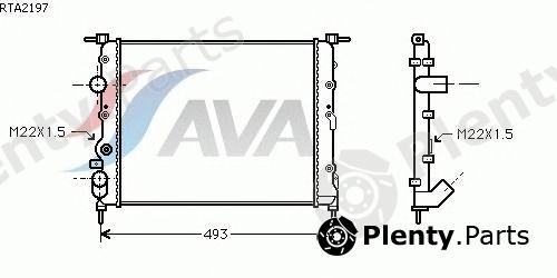  AVA QUALITY COOLING part RTA2197 Radiator, engine cooling