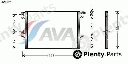  AVA QUALITY COOLING part RTA5297 Condenser, air conditioning