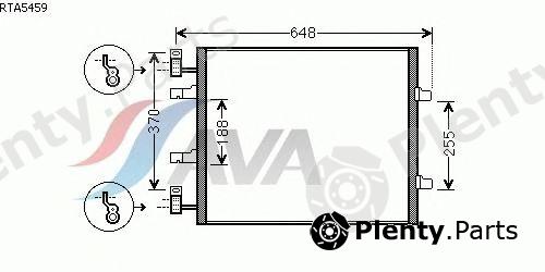  AVA QUALITY COOLING part RTA5459 Condenser, air conditioning