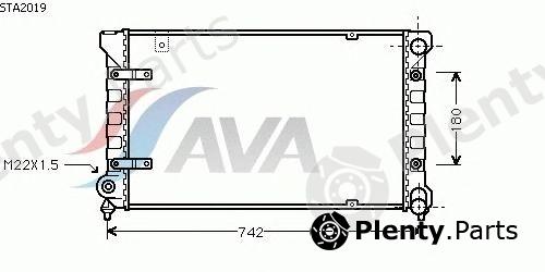  AVA QUALITY COOLING part STA2019 Radiator, engine cooling