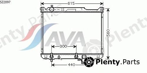  AVA QUALITY COOLING part SZ2097 Radiator, engine cooling