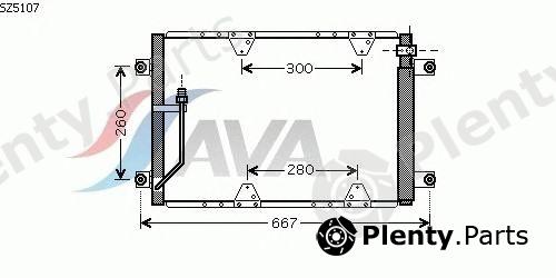  AVA QUALITY COOLING part SZ5107 Condenser, air conditioning