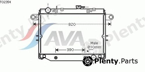  AVA QUALITY COOLING part TO2354 Radiator, engine cooling