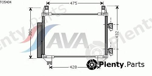  AVA QUALITY COOLING part TO5404 Condenser, air conditioning