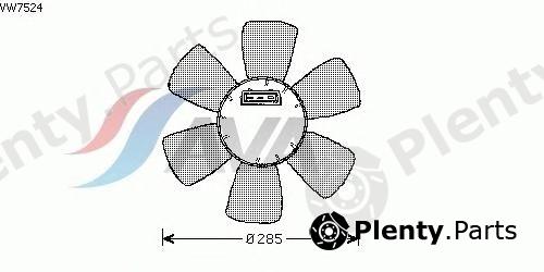  AVA QUALITY COOLING part VW7524 Fan, radiator