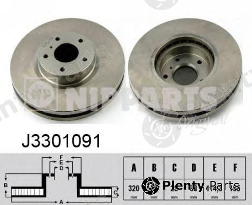  NIPPARTS part J3301091 Brake Disc
