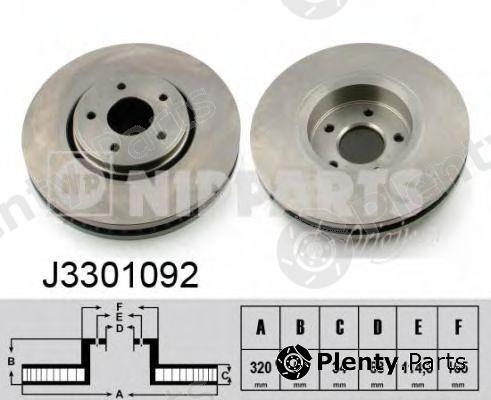  NIPPARTS part J3301092 Brake Disc