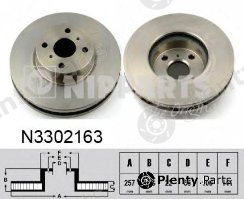  NIPPARTS part N3302163 Brake Disc