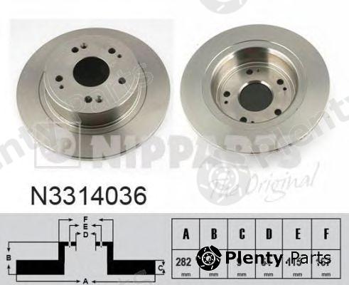  NIPPARTS part N3314036 Brake Disc