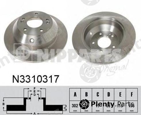  NIPPARTS part N3310317 Brake Disc