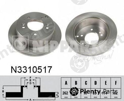  NIPPARTS part N3310517 Brake Disc
