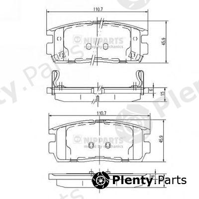  NIPPARTS part J3610905 Brake Pad Set, disc brake