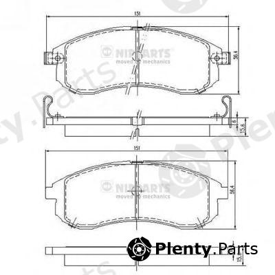  NIPPARTS part N3605052 Brake Pad Set, disc brake