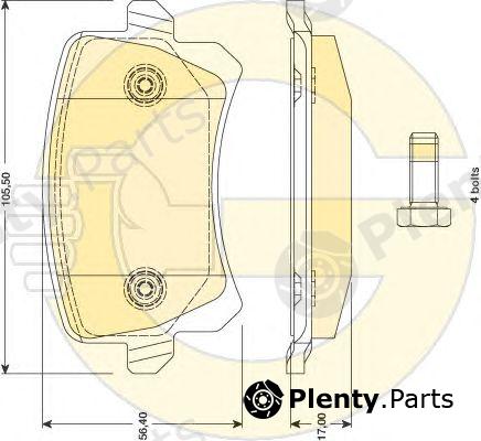  GIRLING part 6117631 Brake Pad Set, disc brake