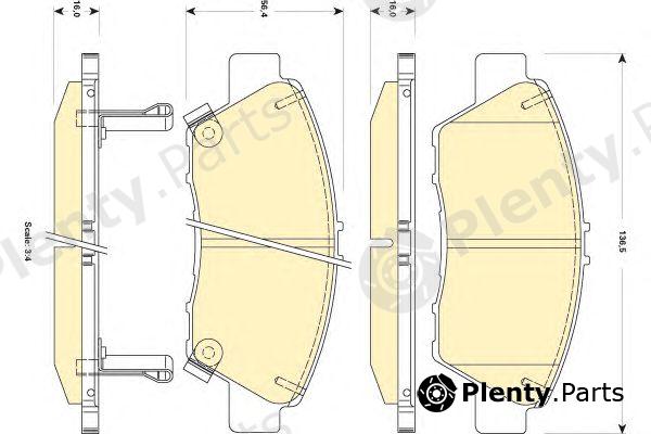  GIRLING part 6134939 Brake Pad Set, disc brake