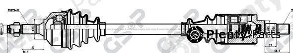  GSP part 210030 Drive Shaft