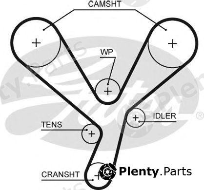  GATES part 5643XS Timing Belt