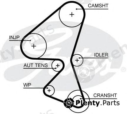  GATES part 5657XS Timing Belt