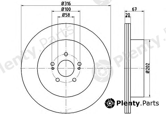  TEXTAR part 92173703 Brake Disc