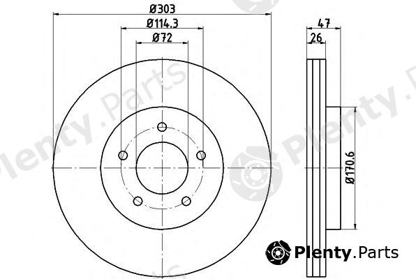  TEXTAR part 92197703 Brake Disc