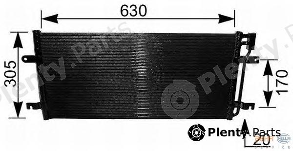 HELLA part 8FC351037-701 (8FC351037701) Condenser, air conditioning