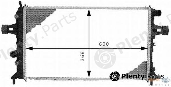  HELLA part 8MK376710-334 (8MK376710334) Radiator, engine cooling