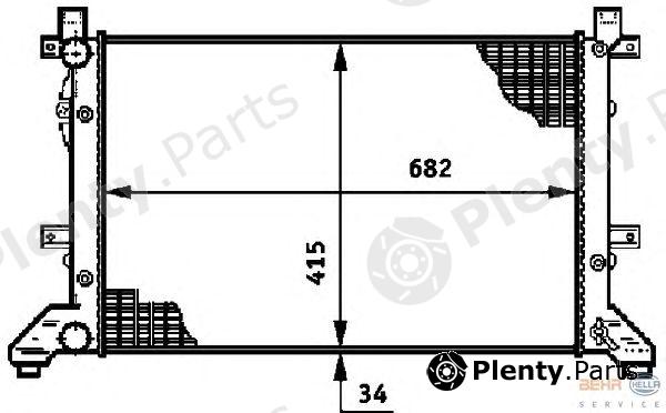  HELLA part 8MK376719-704 (8MK376719704) Radiator, engine cooling