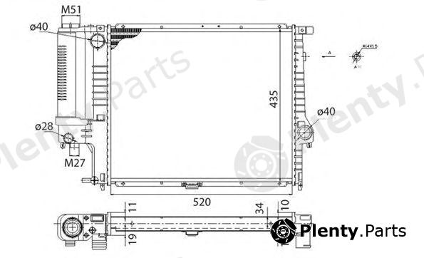  MAGNETI MARELLI part 350213773003 Radiator, engine cooling