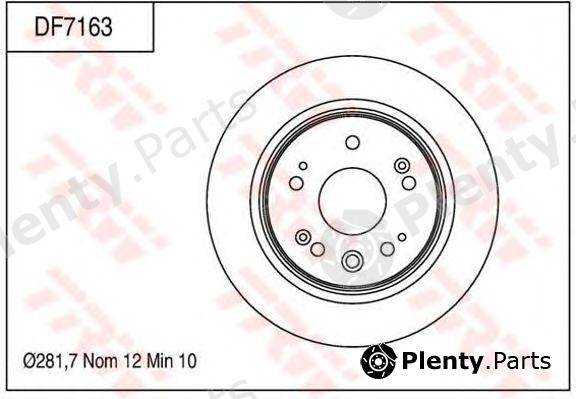  TRW part DF7163 Brake Disc