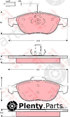  TRW part GDB1441 Brake Pad Set, disc brake