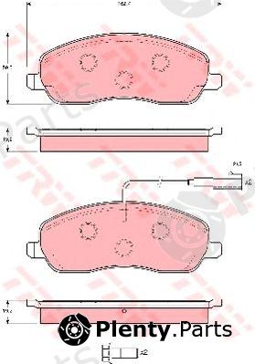  TRW part GDB1627 Brake Pad Set, disc brake