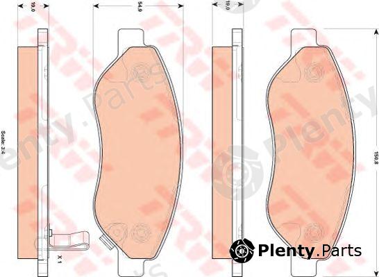  TRW part GDB1713 Brake Pad Set, disc brake