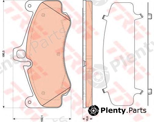  TRW part GDB1817 Brake Pad Set, disc brake