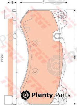  TRW part GDB1837 Brake Pad Set, disc brake