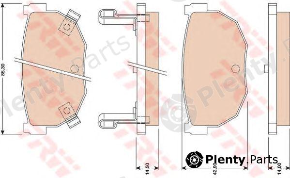  TRW part GDB3056 Brake Pad Set, disc brake