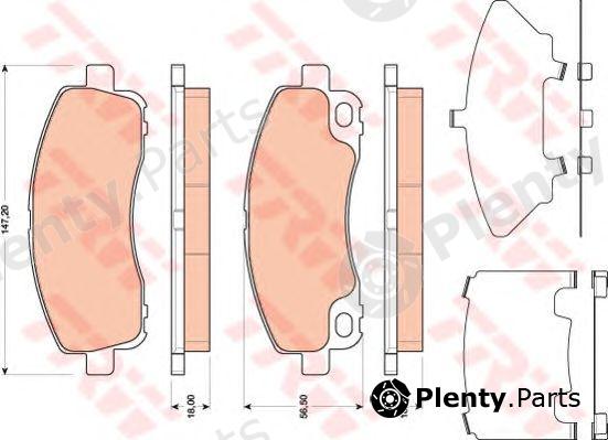  TRW part GDB3487 Brake Pad Set, disc brake