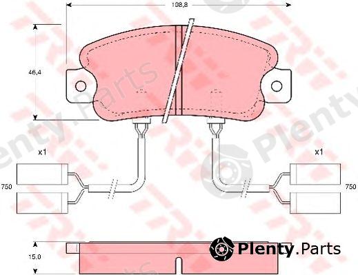  TRW part GDB901 Brake Pad Set, disc brake