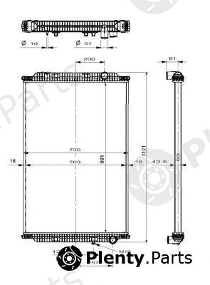  NRF part 509725 Radiator, engine cooling