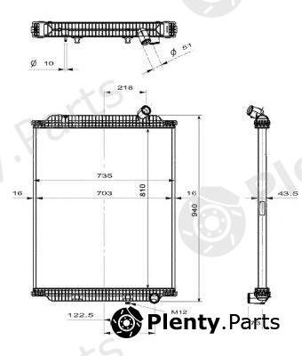  NRF part 539563 Radiator, engine cooling