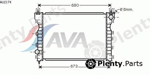  AVA QUALITY COOLING part AU2174 Radiator, engine cooling