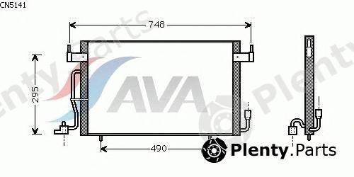  AVA QUALITY COOLING part CN5141 Condenser, air conditioning