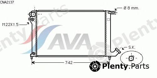  AVA QUALITY COOLING part CNA2137 Radiator, engine cooling
